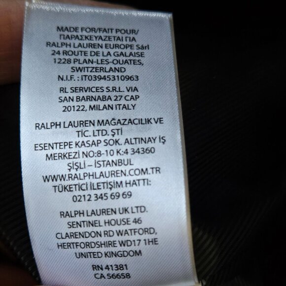 Ralph Lauren Black Label NWT Wool Blend  Regal Navy Reefer Coat - Picture 12 of 13